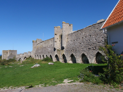 Visby city wall/fortress.